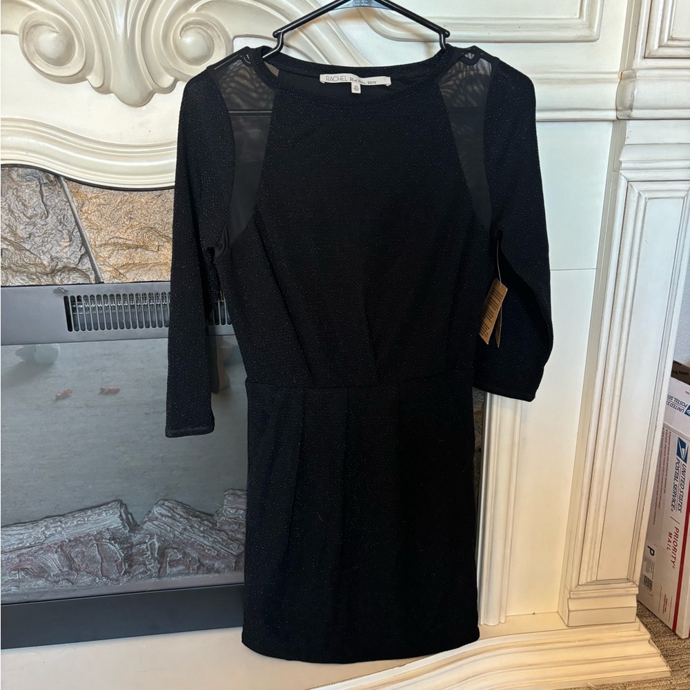 RACHEL Rachel Roy Black Sparkly Cocktail Dress. NWT